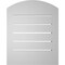 Ekena Millwork Arch Top Surface Mount PVC Gable Vent: Non-Functional, w/2"W x 1-1/2"P Brickmould Frame, 16"W x 18"H GVPAR16X1802SN - alternate 2